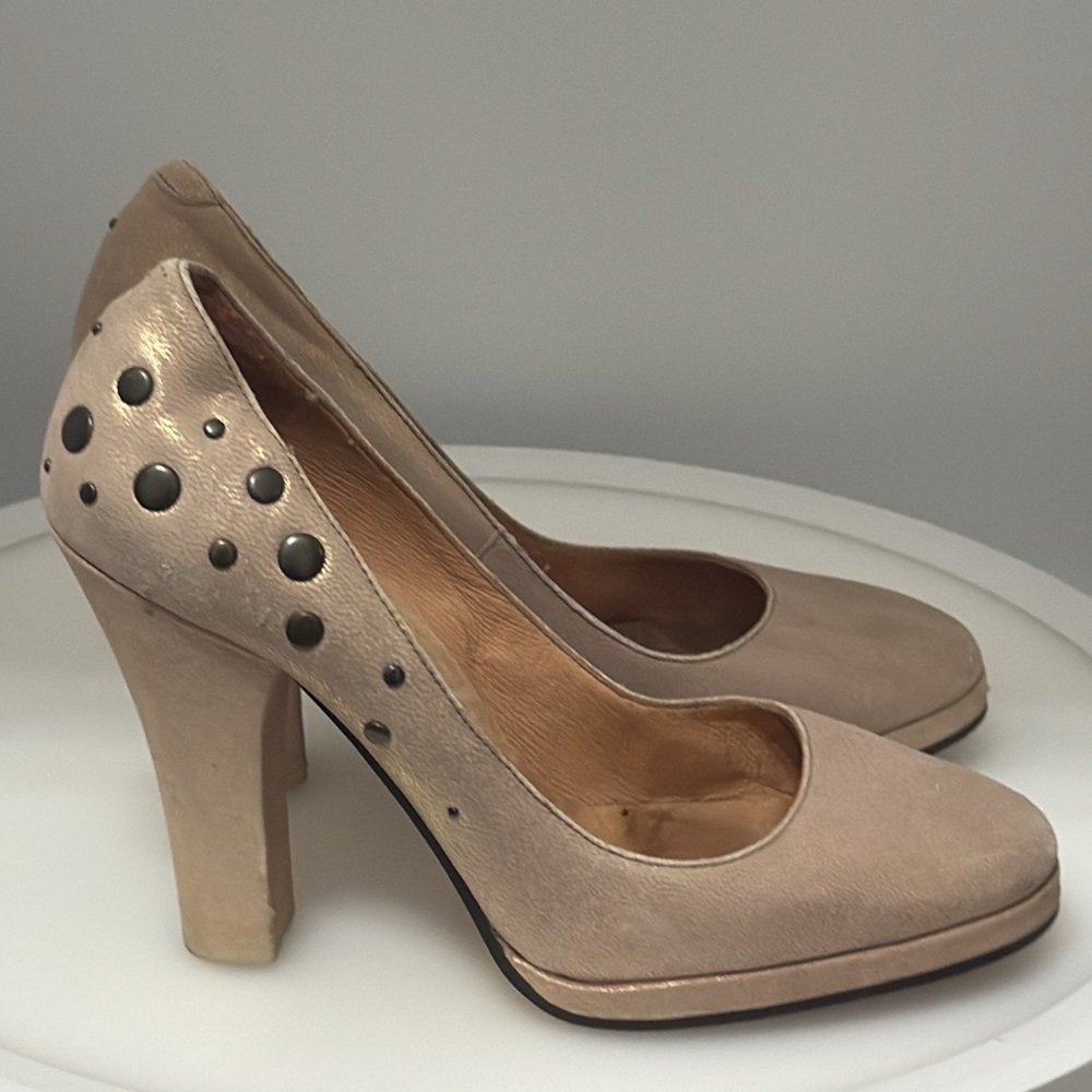 Authentic Ted Baker Designer Studded Leather Heel… - image 5